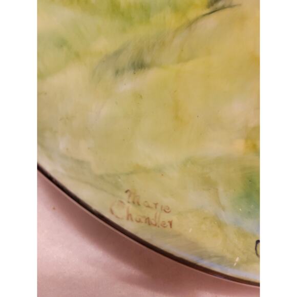 Vtg Cherry Blossom Fine China Olmsteads Mill by Marie Chandler Collectible Plate - Picture 7 of 14